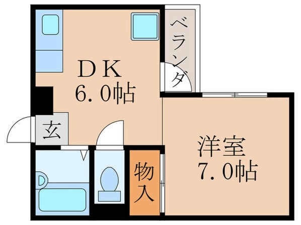 シギハイツ竹田の物件間取画像